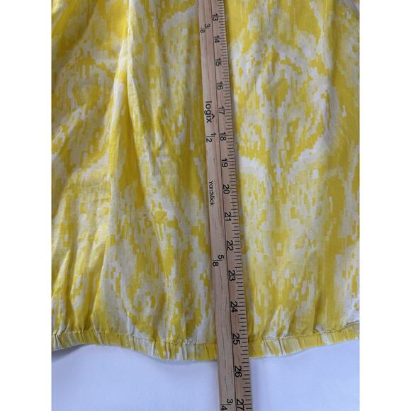 Lane Bryant Women’s Top 3/4 Sleeves Yellow Embroidered Elastic Waist Sz 18/20 - Picture 14 of 14